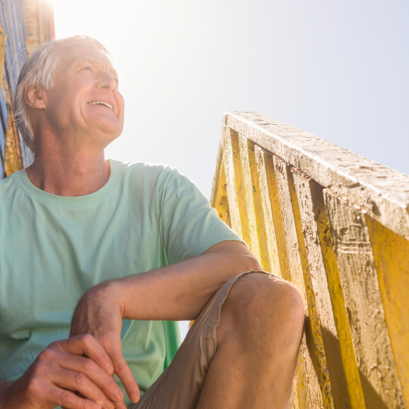 Man enjoys life at his beach house after life changing Peripheral Neuropathy treatments